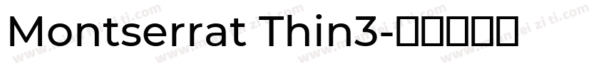 Montserrat Thin3字体转换